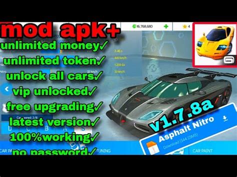 asphalt nitro vip mod apk|Asphalt Nitro 1.7.8a APK MOD [Menu LMH, Huge .